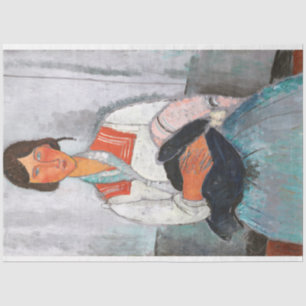 Gypsy Woman with Baby, Modigliani Tissue Paper