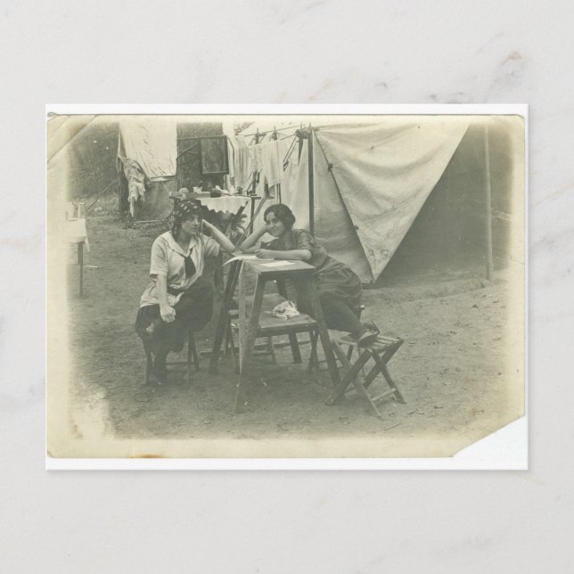 Gypsy Women in Camp Postcard (Front)