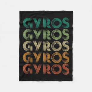 Gyros Greece Greek Foot Malaka  Fleece Blanket