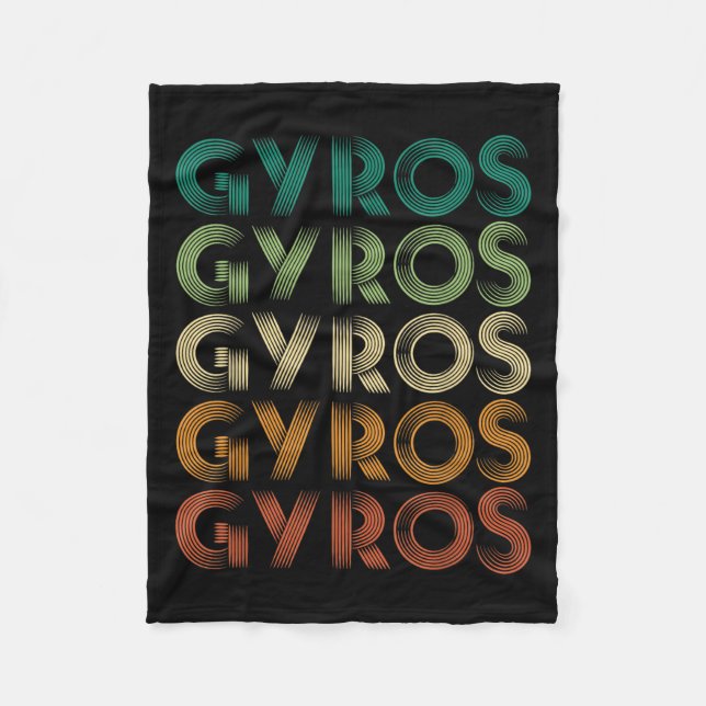 Gyros Greece Greek Foot Malaka  Fleece Blanket (Front)