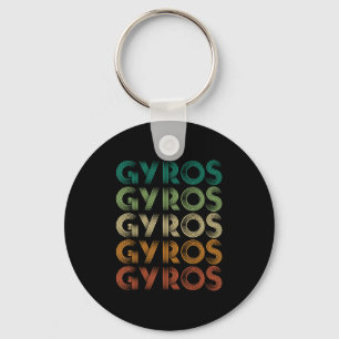 Gyros Greece Greek Foot Malaka  Key Ring