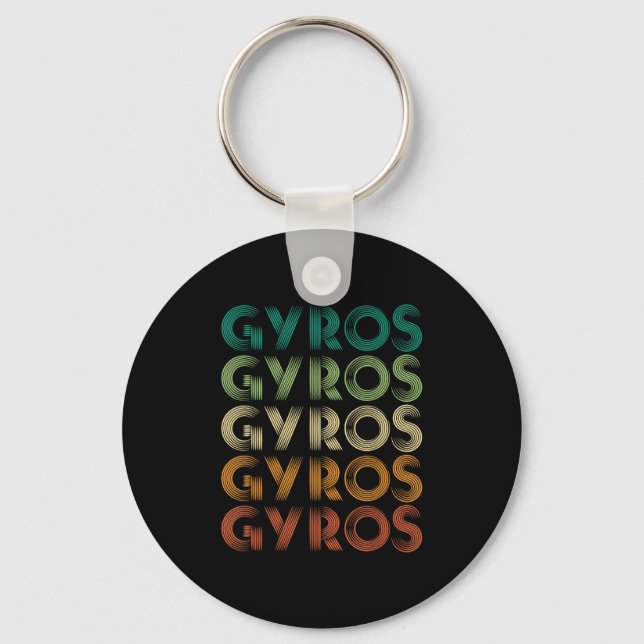 Gyros Greece Greek Foot Malaka  Key Ring (Front)