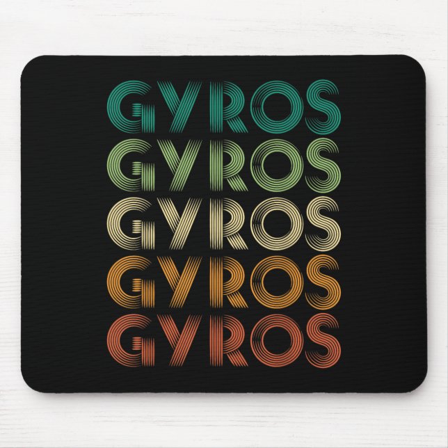 Gyros Greece Greek Foot Malaka  Mouse Mat (Front)