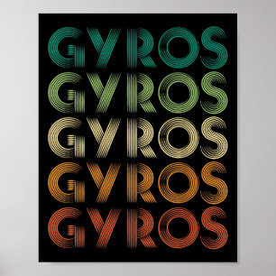 Gyros Greece Greek Foot Malaka  Poster
