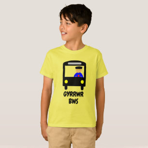 gyrrwr bws buss driver in Welsh T-Shirt