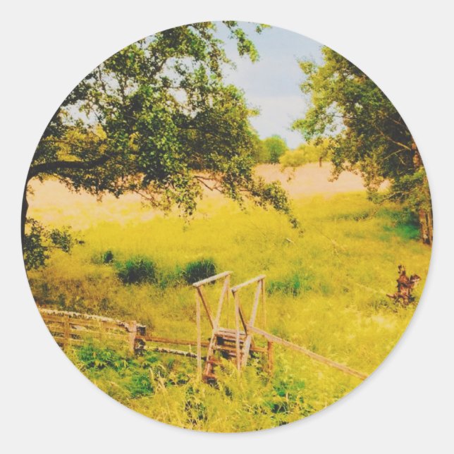 Gysinge Summer Field  Classic Round Sticker (Front)