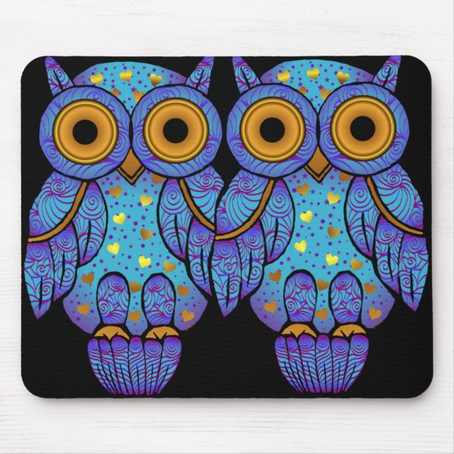 H00t Owl Midnight Madness Mousepad (Front)