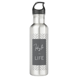 H20 is LIFE... Aluminium 24oz Sports Bottle