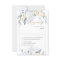 H2 Blue Hydrangea Cream Roses RSVP cards
