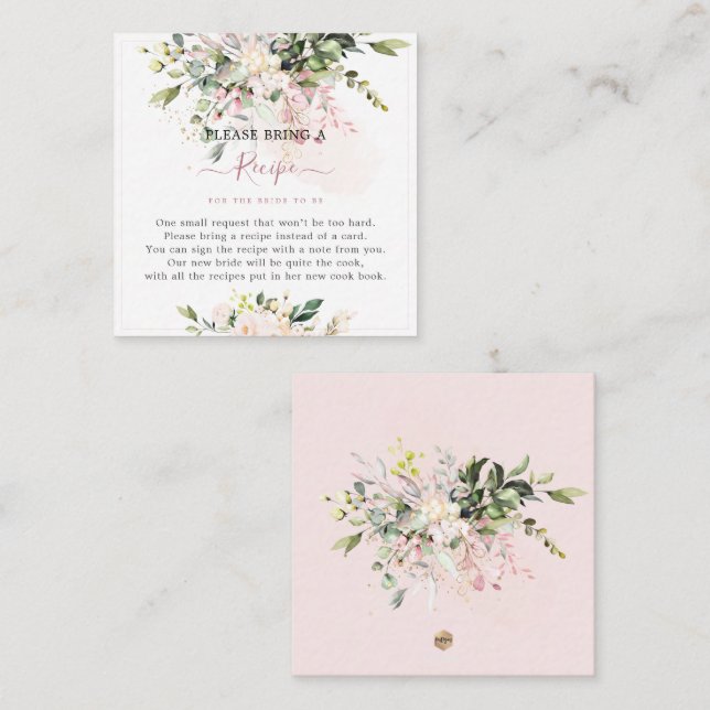 H2 Pink Gum Eucalyptus Recipe Request Enclosure Card (Front/Back)