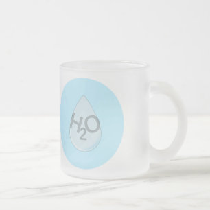 H2O FROSTED GLASS COFFEE MUG