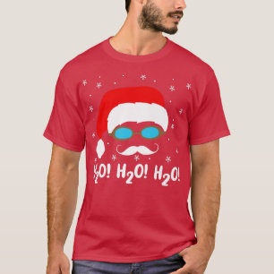 H2o H2o H2o Santa Claus Swimming Pool Christmas Sw T-Shirt