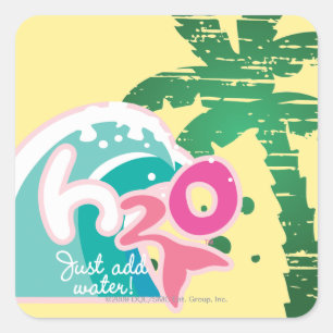 H2O Logo Square Sticker