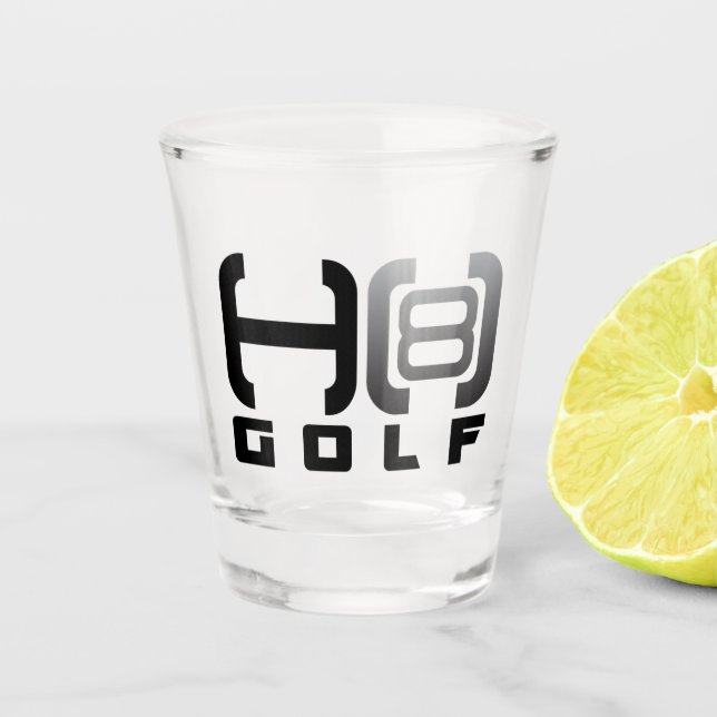 H8 Golf Shot Glass (Front)