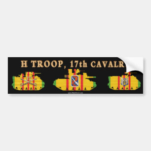 H/17th Cavalry VSR Armoured Fighting Vehicles Bumper Sticker