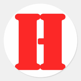 H_2 CLASSIC ROUND STICKER