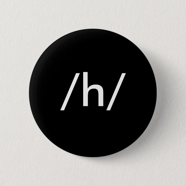 /h/ 6 cm round badge (Front)