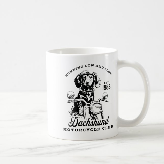 H&amp;h New Life Clothing Uni-adults Dachshund Mot Coffee Mug (Right)