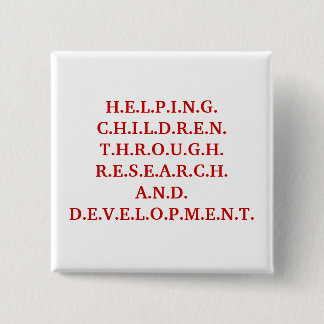 H.E.L.P.I.N.G. C.H.I.L.D.R.E.N. 15 CM SQUARE BADGE
