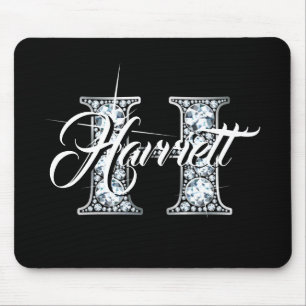 H Faux Diamond Monogram Mouse Mat