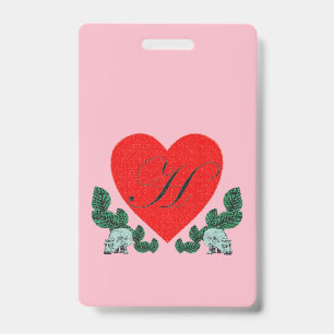 H for Hippopotamuses ID Badge