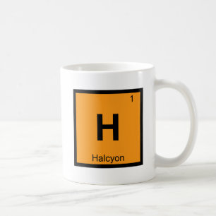 H - Halcyon Greek Chemistry Periodic Table Symbol Coffee Mug