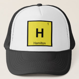 H - Hamilton New Jersey Chemistry Periodic Table Trucker Hat