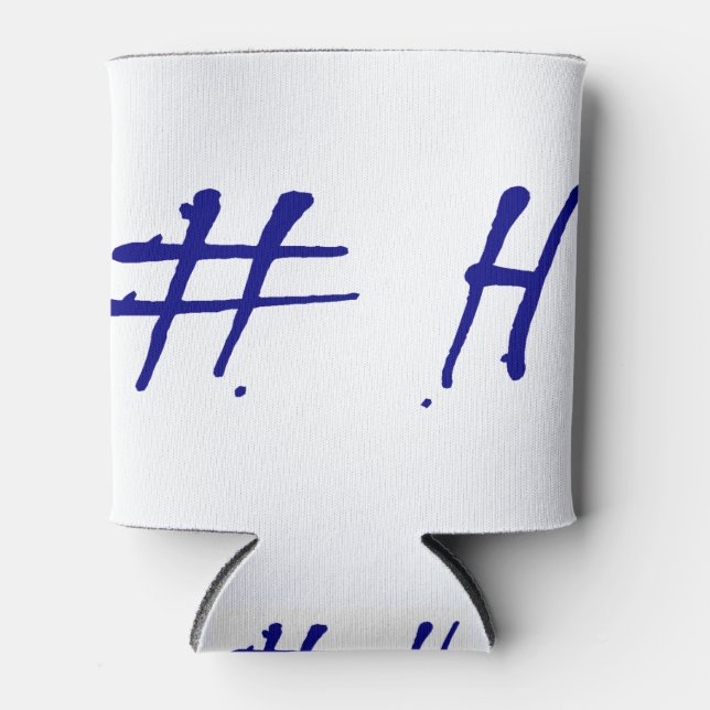 H hashtag can cooler (Front)