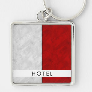 H Hotel Nautical Signal Flag + Your Name Key Ring