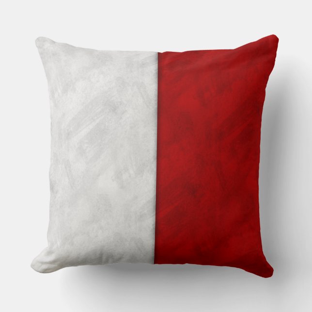 H Hotel Watercolor Nautical Signal Maritime Flag Cushion (Front)