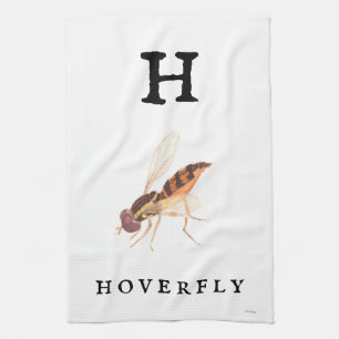 "H" Hoverfly Tea Towel