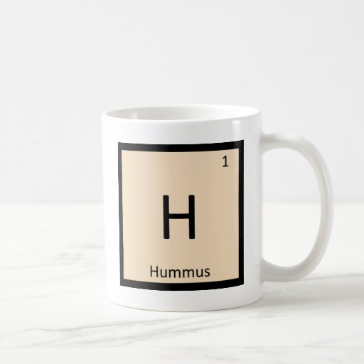 H - Hummus Appetizer Chemistry Periodic Table Coffee Mug