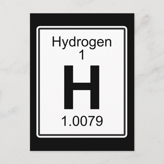 H - Hydrogen Postcard (Front)