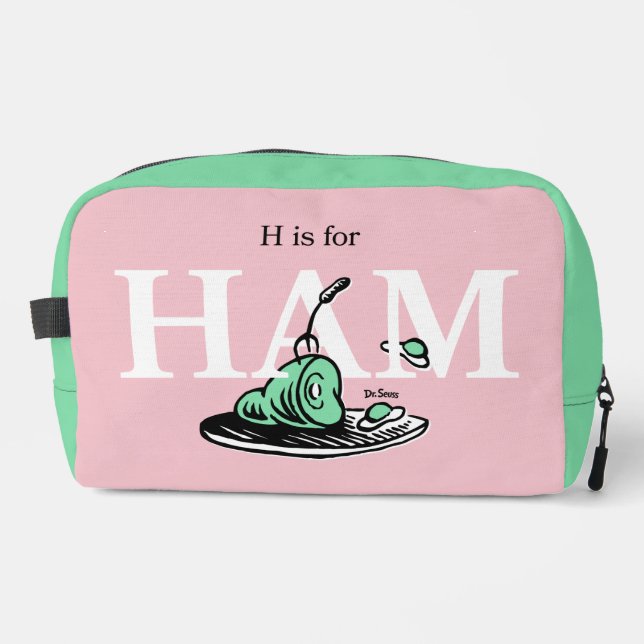 "H is for HAM" | Alphabet Design Dopp Kit (Front)