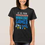 H Is For Hanukkah Gamer  Video Gaming Boys Men Gir T-Shirt<br><div class="desc">H Is For Hanukkah Gamer  Video Gaming Boys Men Girls.</div>