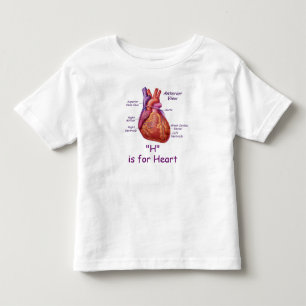 H is for Heart Alphabet Spelling Shirt