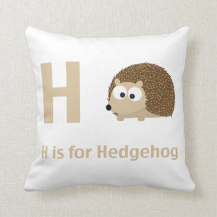 H is for Hedgehog Cushion