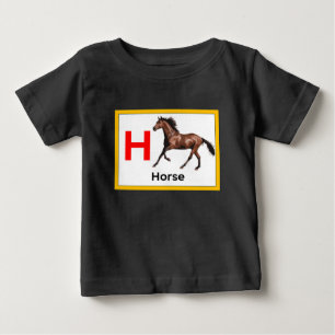 H is for Horse Baby T-Shirt