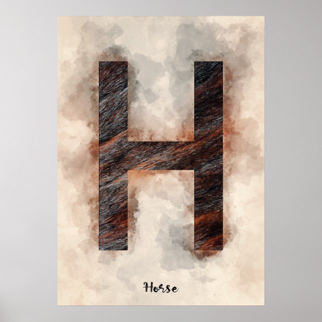 H is For Horse Poster (Front)