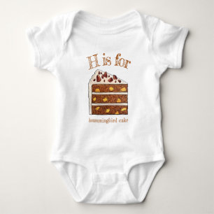 H is for Hummingbird Cake Spiced Banana Pineapple Baby Bodysuit