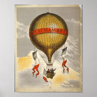 H. Lachambre Hot Air Baloon Poster