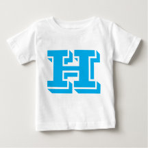 H Letter Design T-shirt 