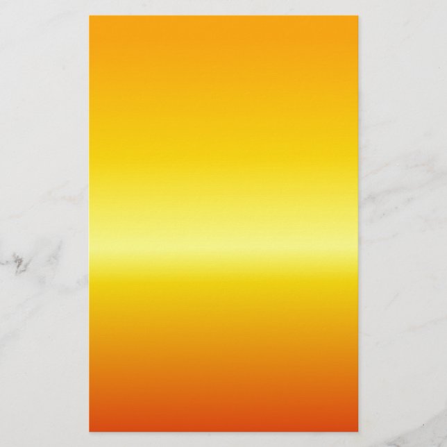 H Linear Gradient - Orange, Yellow, Red Stationery (Front)