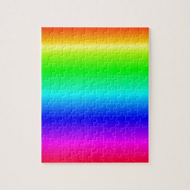 H Linear Gradient - Rainbow Jigsaw Puzzle (Vertical)