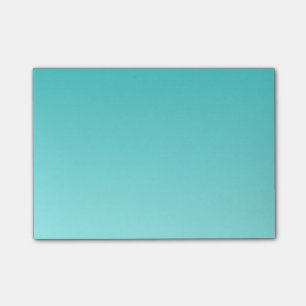 H Linear Gradient - Turquoise to Light Cyan Post-it Notes