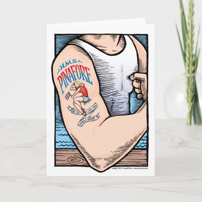 H.M.S. Pinafore card (Front)