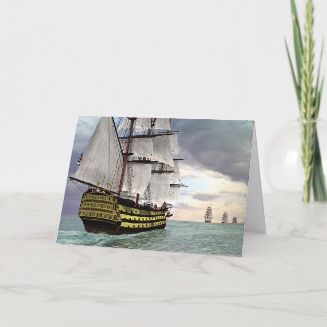 H M S Victory Card (Front)