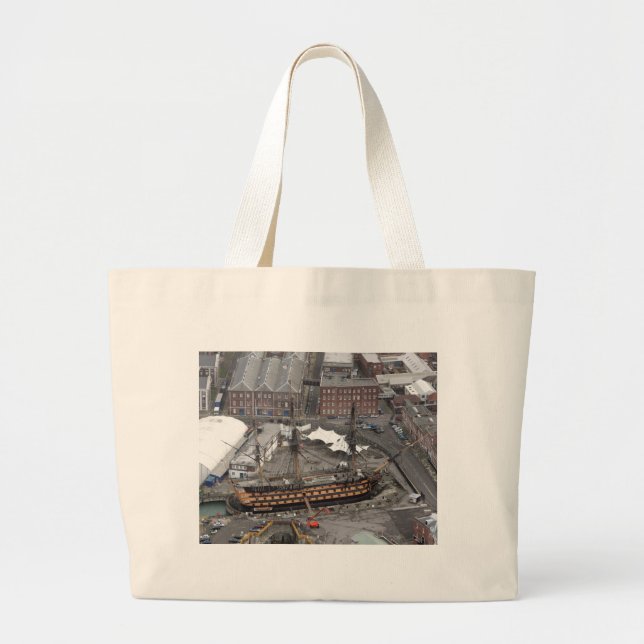 H.M.S. Victory Large Tote Bag (Front)