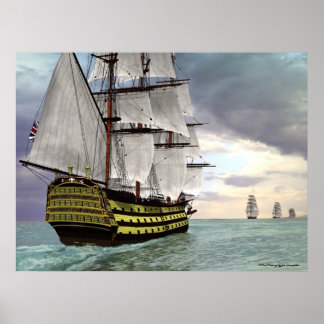 H M S Victory Poster