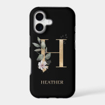 H Monogram Floral Personalised